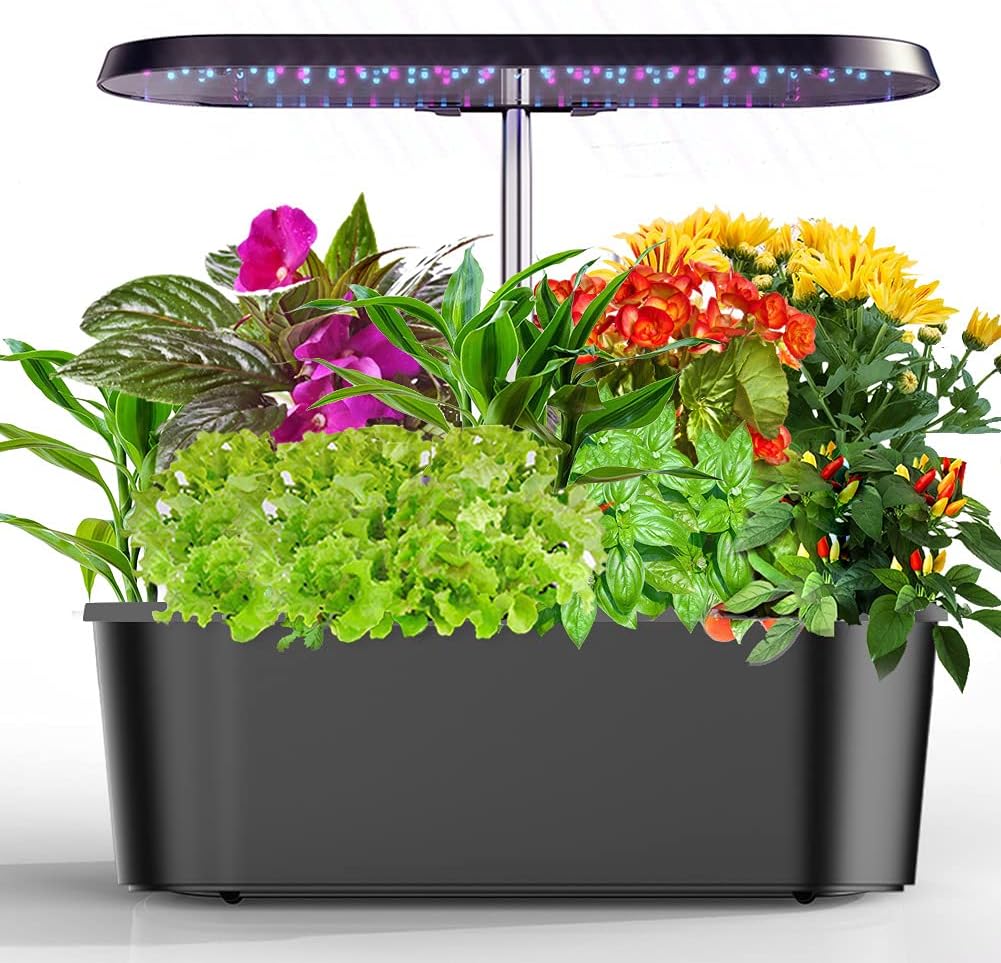 Système De Culture Hydroponique Intelligent - 17 Pots - Lampe Spectre Complet LED - Pompe & Écran Digital - Jardin D'intérieur - 5