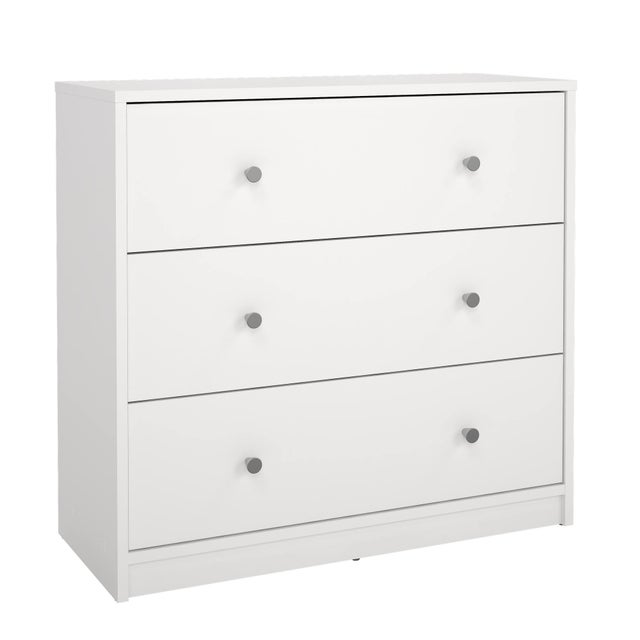 WellHome Cómoda EBRO con 3 Cajones 72x30x68cm color Blanco
