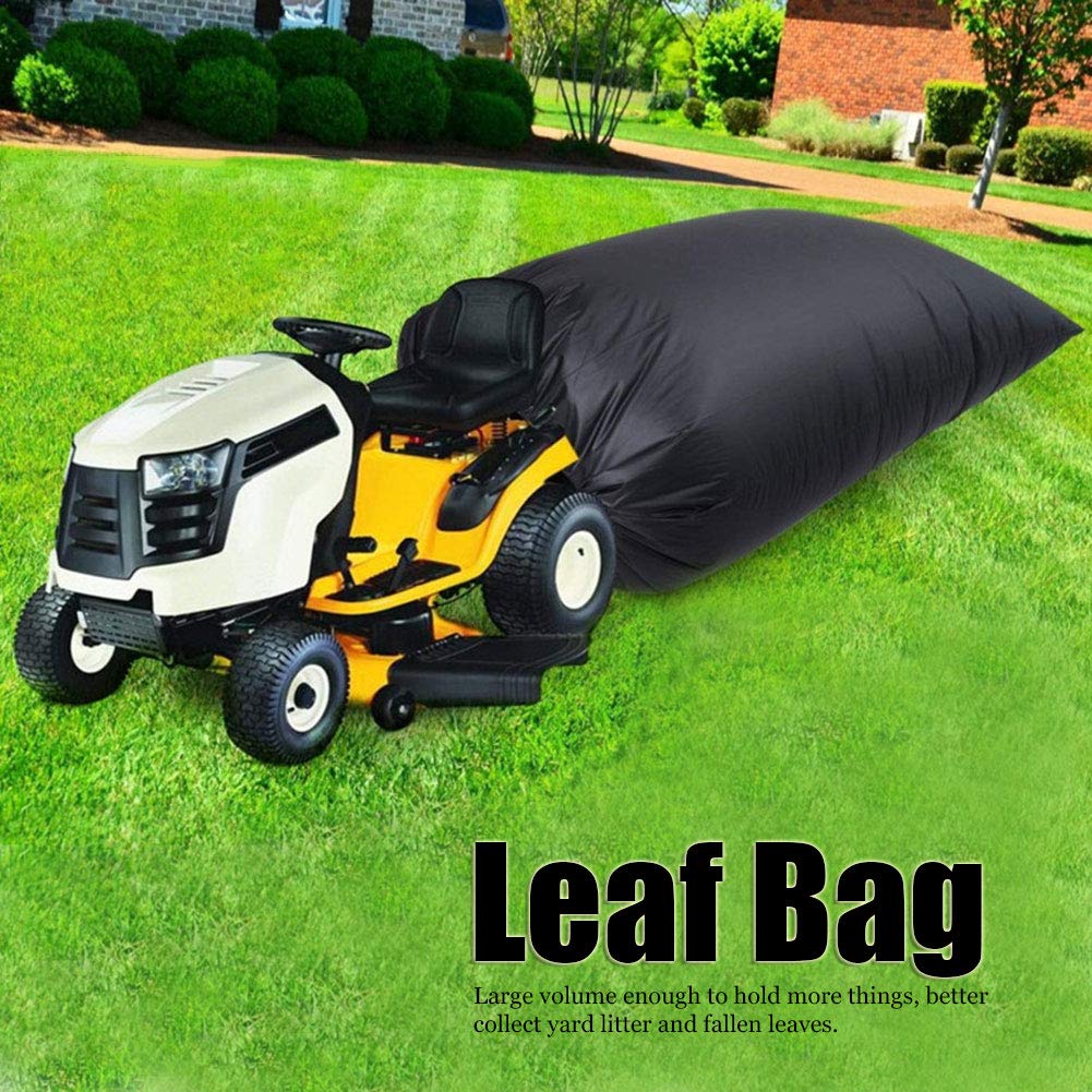 Sac à feuilles pour tracteur à gazon Sac de collecte des déchets de feuilles de jardin Outil de - 8