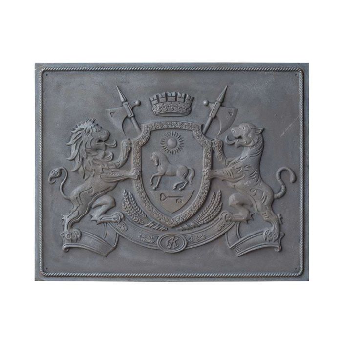 Płyta żeliwna do dekoracji kominka Royal House CM. 100 × 80 H SP. 1 cm DS
