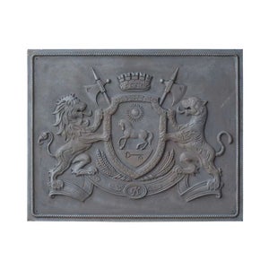 Lastra in ghisa Liscia per camino a legna 80 x H 110 cm - SP 1,2 cm DS