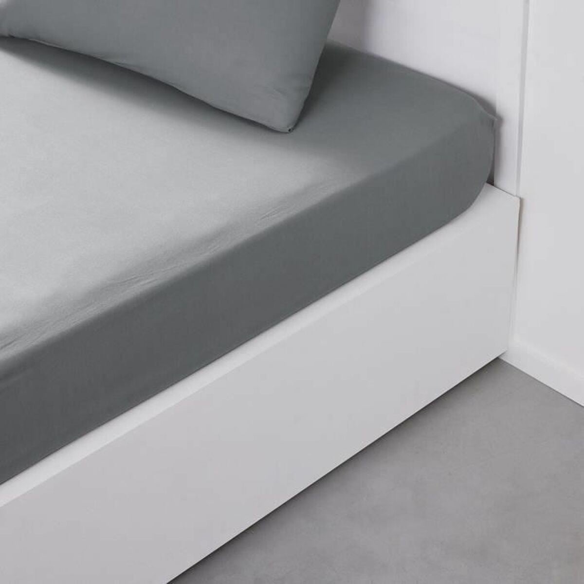 Drap housse TODAY ESSENTIAL Gris 90 x 190 cm - 6