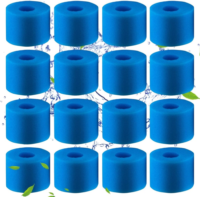 16 filtrów piankowych do basenów Intex typu S1 - Filtr piankowy do spa, basenu