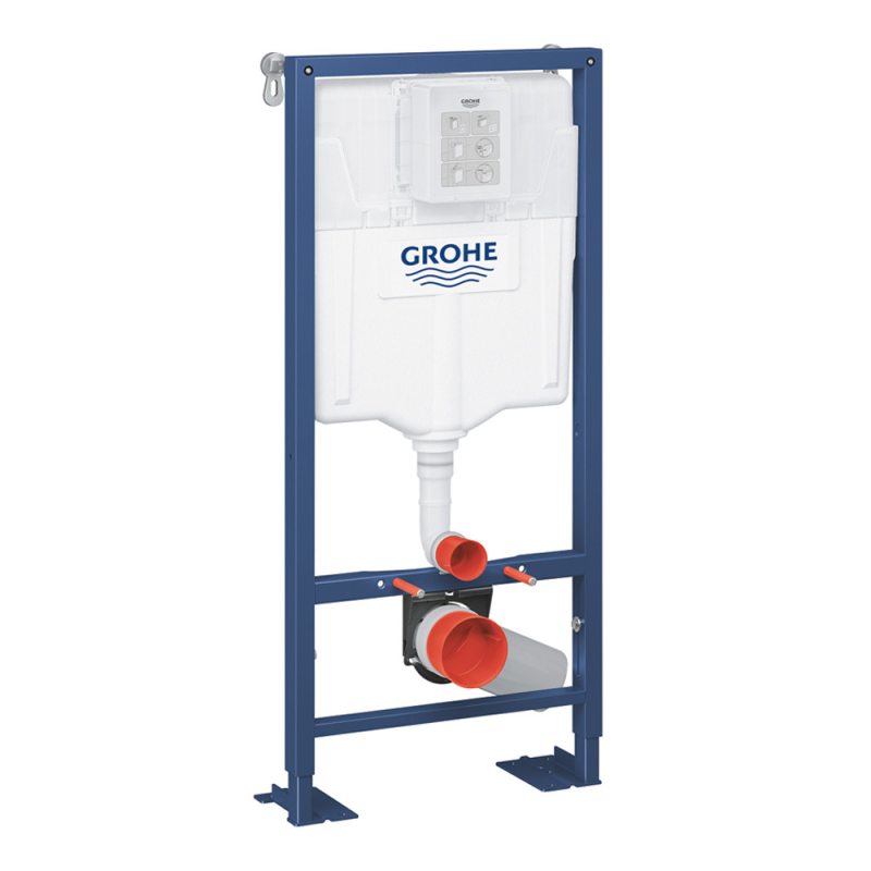 Grohe Pack WC Bâti Autoportant Solido + WC suspendu Jika Neo avec abattant + Plaque chrome (AUTOPORTANT-S-LINEPRO-1) - 2