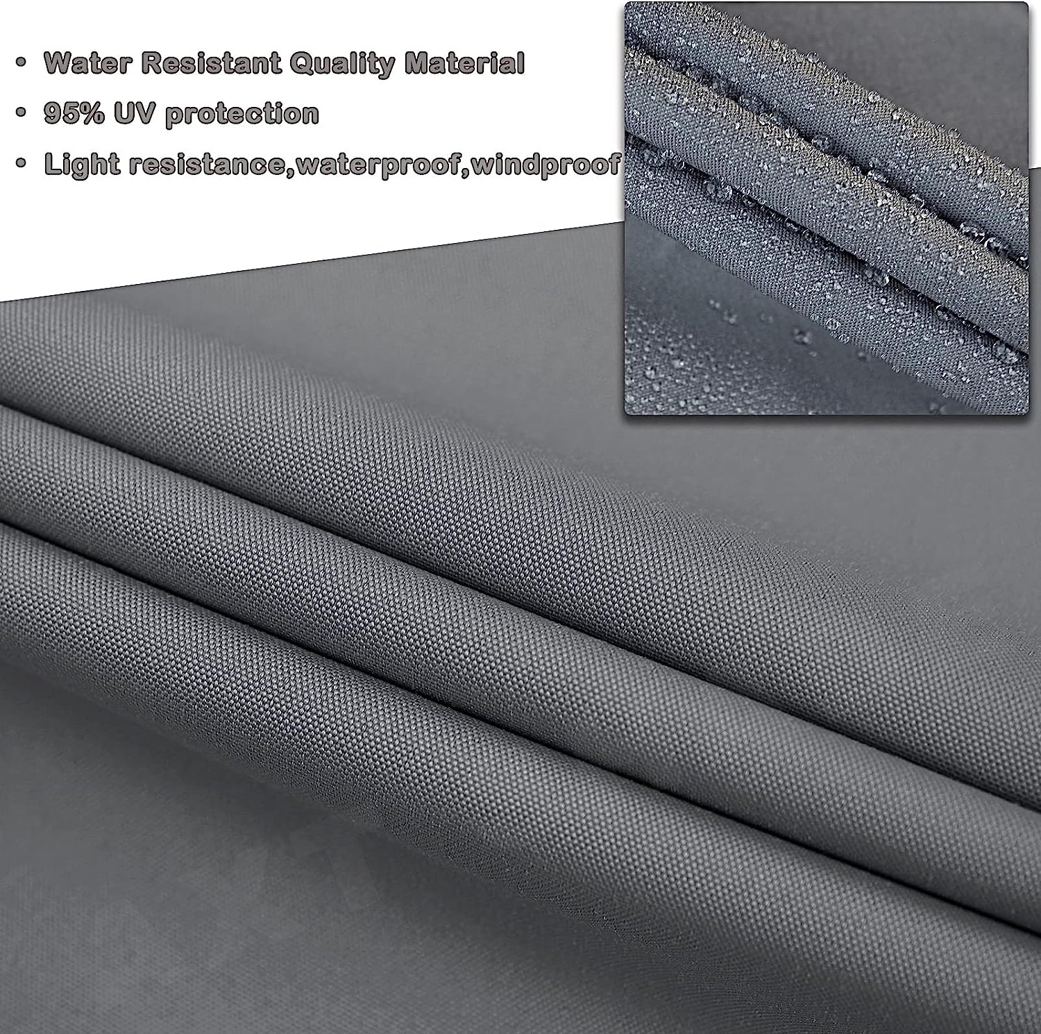 Voile d'ombrage imperméable triangulaire 3x3x3m Protection Rayons UV pour Extérieur Terrasse Patio Jardin-Gris - 2