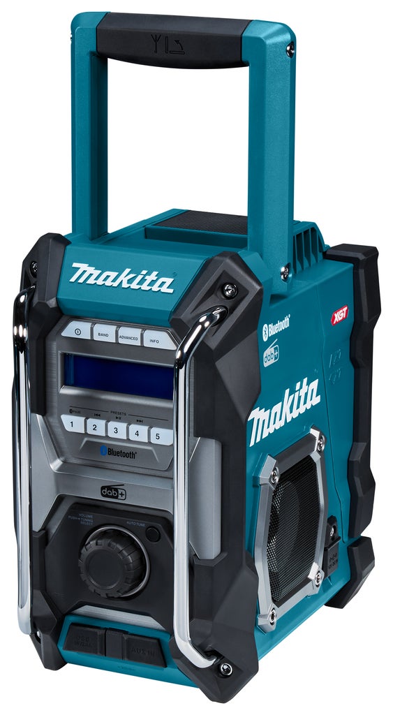 Makita MR004GZ Corps de radio de chantier sans fil 14,4/18/40V Li-Ion - FM/AM - DAB+ - Bluetooth - 230V