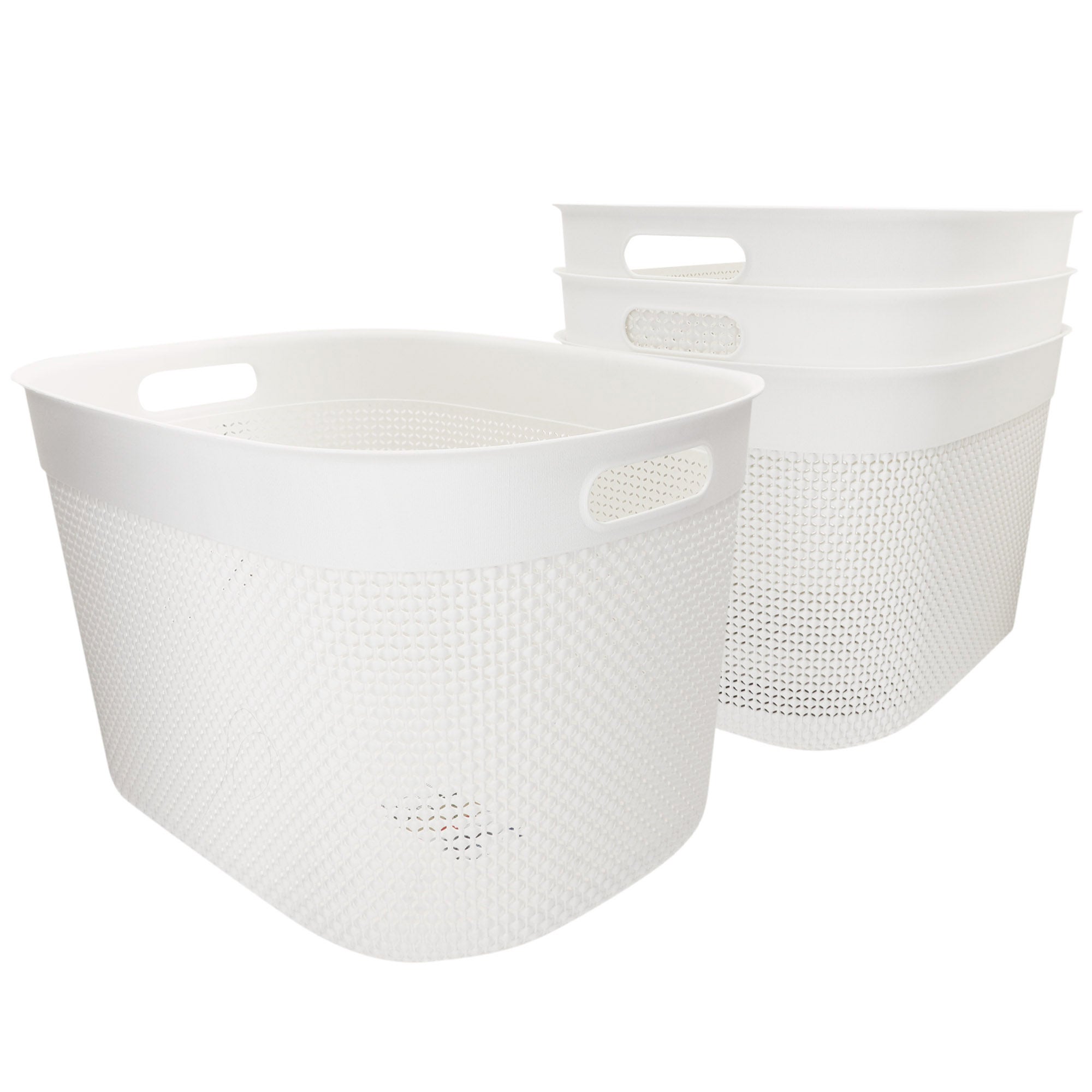 Curver pack 4 cestas organizadoras filo 30l blanco