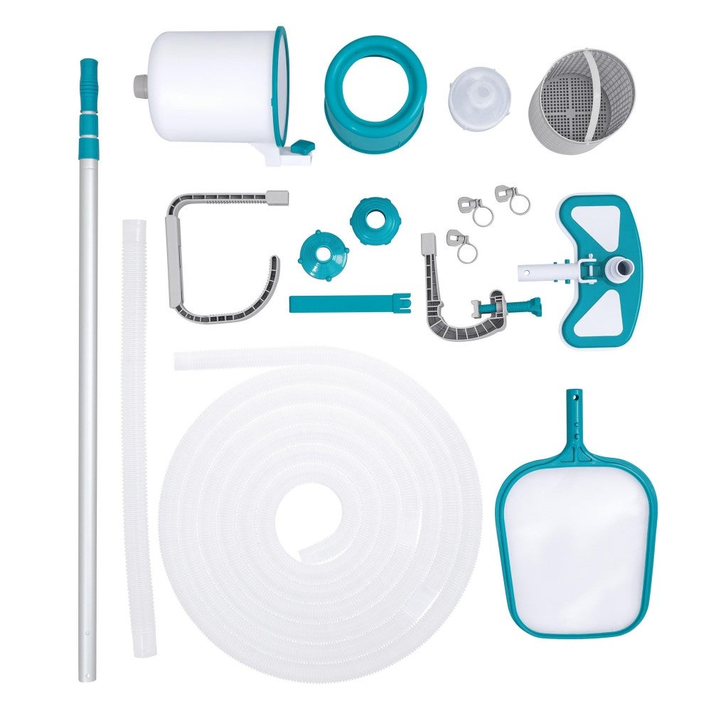 Épuisette De Piscine Deluxe - Filet Profond Mailles Fines, Cadre Plastique Stable Pour Nettoyage Fond