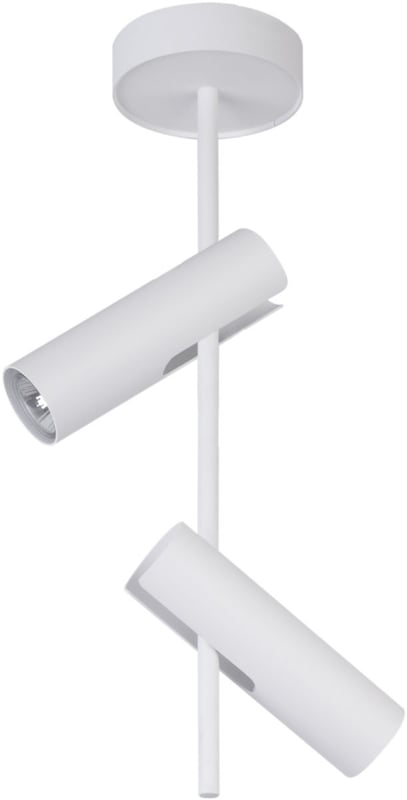 Reflektor sufitowy spot natynkowy Leda okrągły biały 2xGU10x25W wym: 55 x 28 x 13,5 cm metal SIGMA