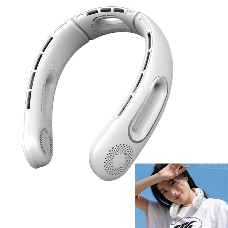 Przenośny wentylator na szyję, mini podwieszana chłodnica powietrza bez łopatek, ładowana przez USB, do użytku w pomieszczeniach i na zewnątrz