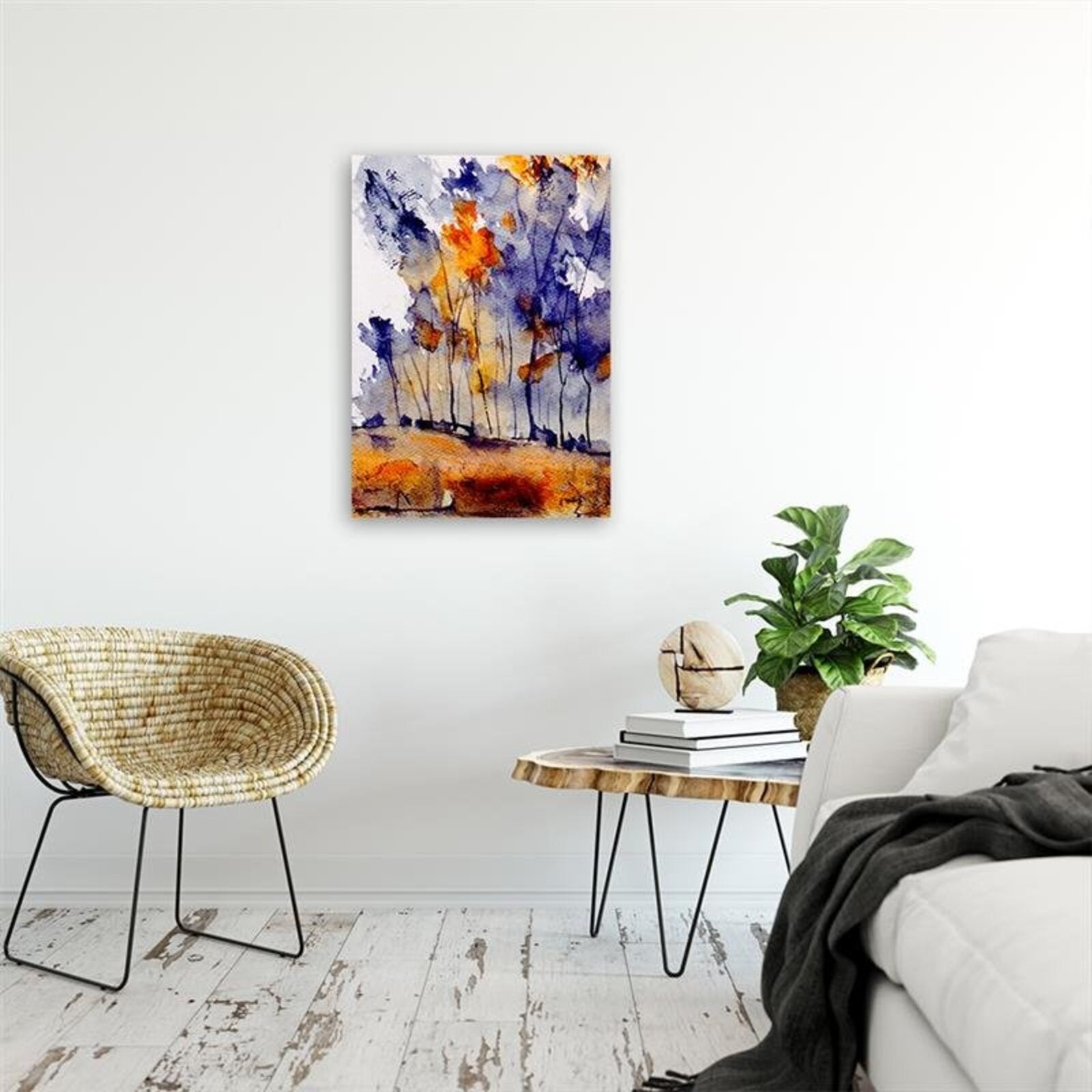 Tableau arbres abstraits - 60 x 80 cm - 4