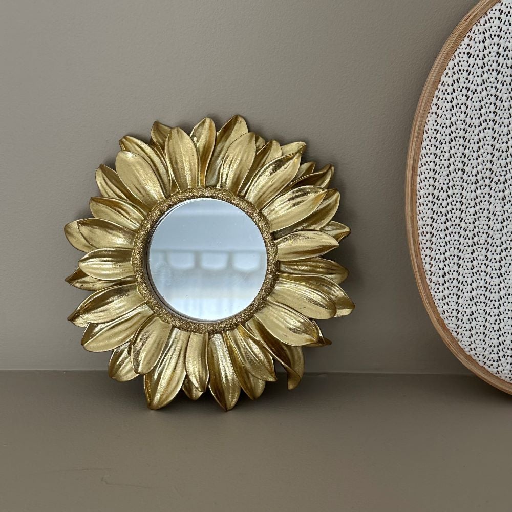 Miroir marguerite Ex-voto doré déco murale - 5