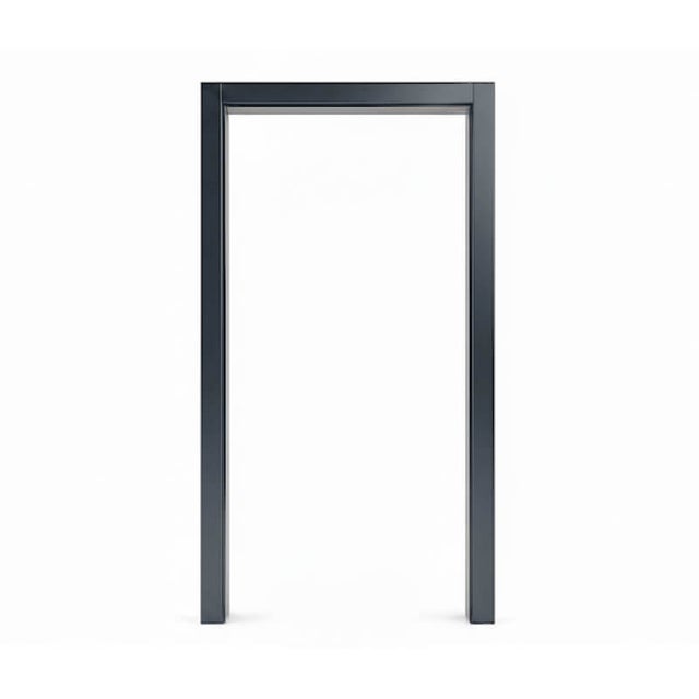 Encadrement de porte aluminium - Kit habillage de cloison gris anthracite 74mm