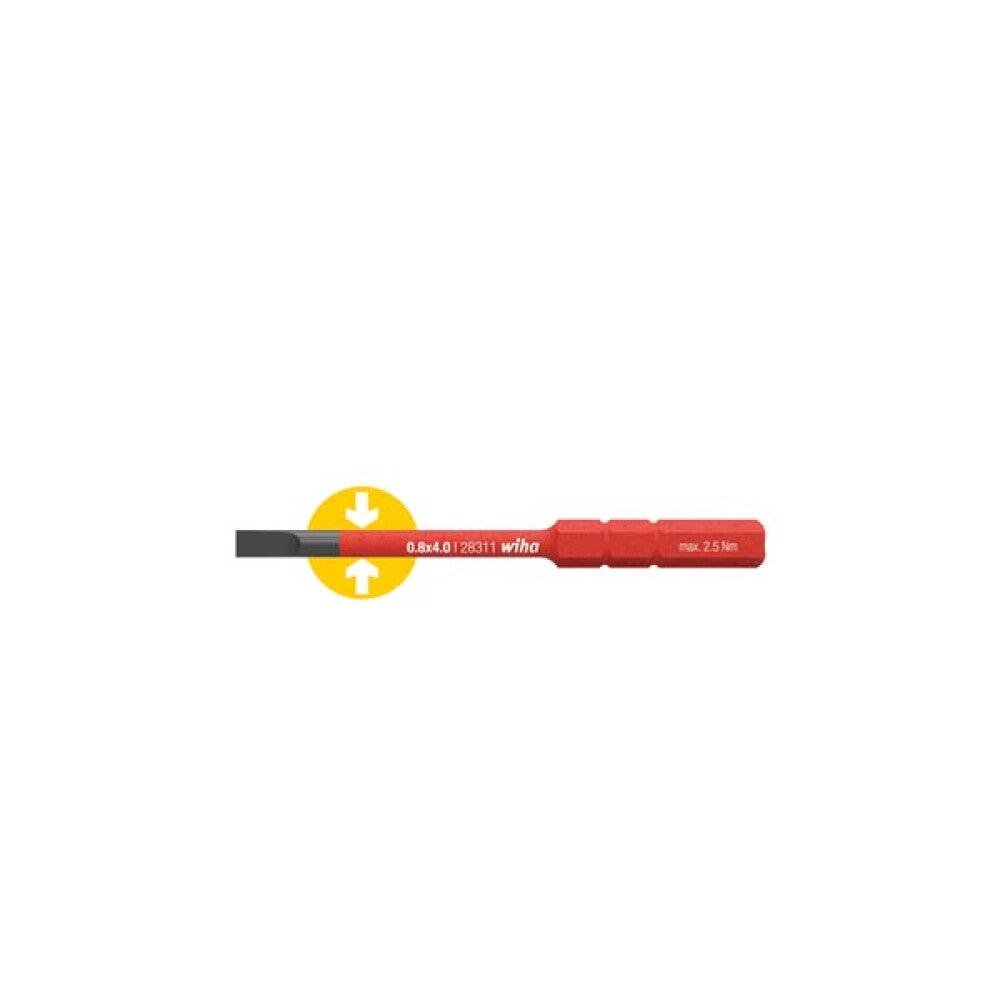 Wiha wymienna końcówka SlimBit electric płaska 2,5 x 75 mm izolowana VDE - 34578