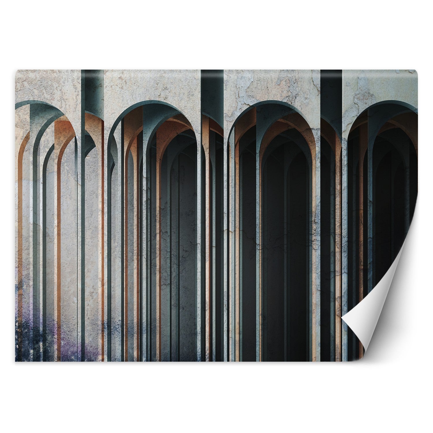 Fototapeta, Kolumny 3D abstrakcja 350x245