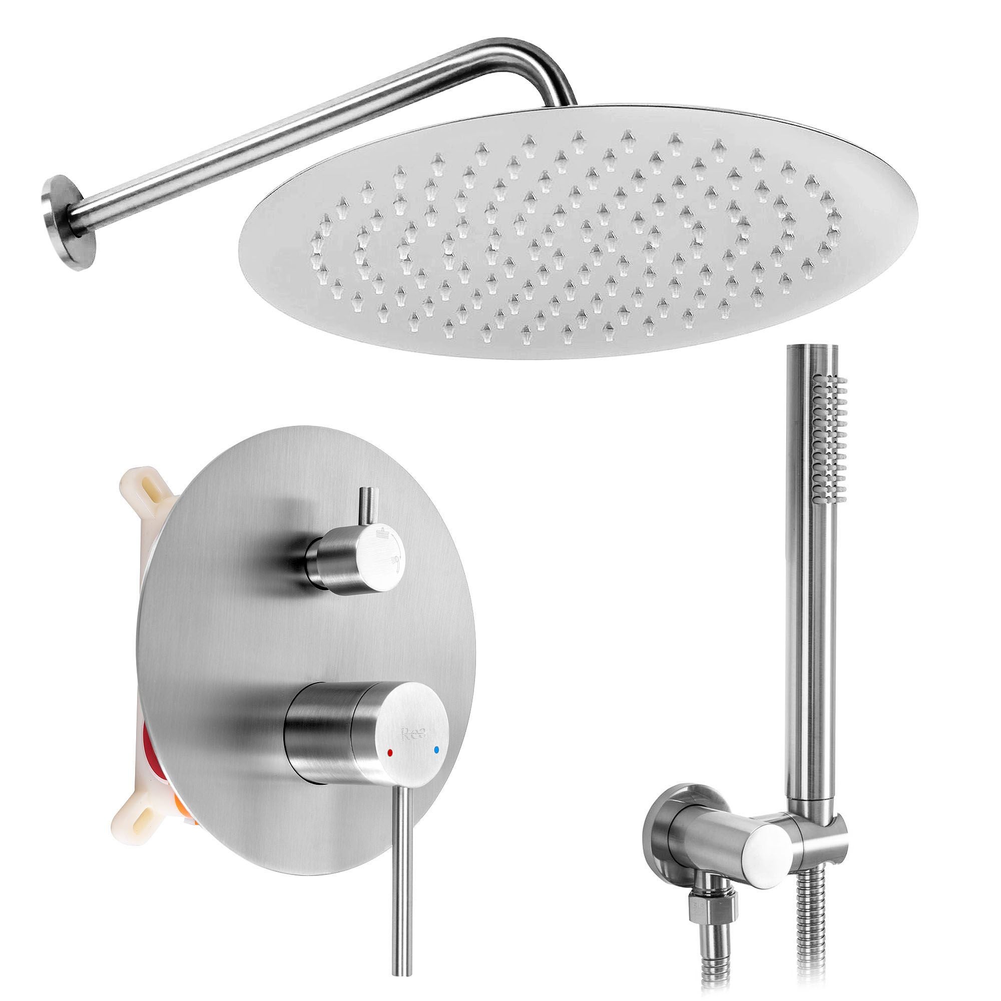 Rea Set De Dus Incastrat Foss Clif Nickel Brush + Box