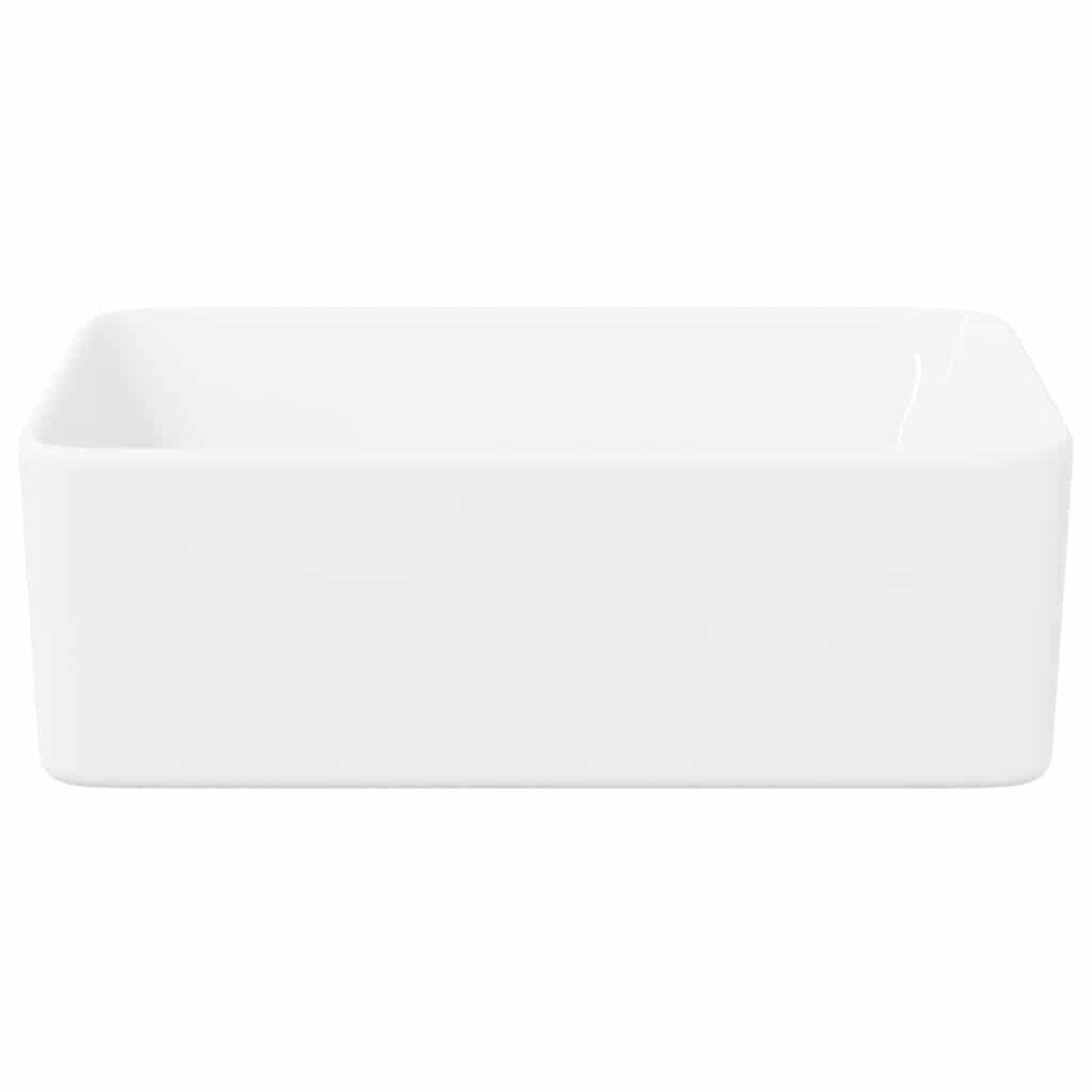 vidaXL Lavandino 40x30x13 cm in Ceramica Bianco - 5
