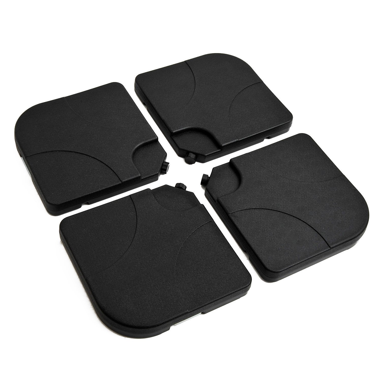 Set  6 Pezzi  Accessori Per Ombrellone Da Balcone, 4 Anelli Per Fori Per Ombrellone E 2 Viti Con Pomello Accessori Per Supporto Ombrellone Per Tavolo Da Patio Balcone Terrazze Nero 86995709