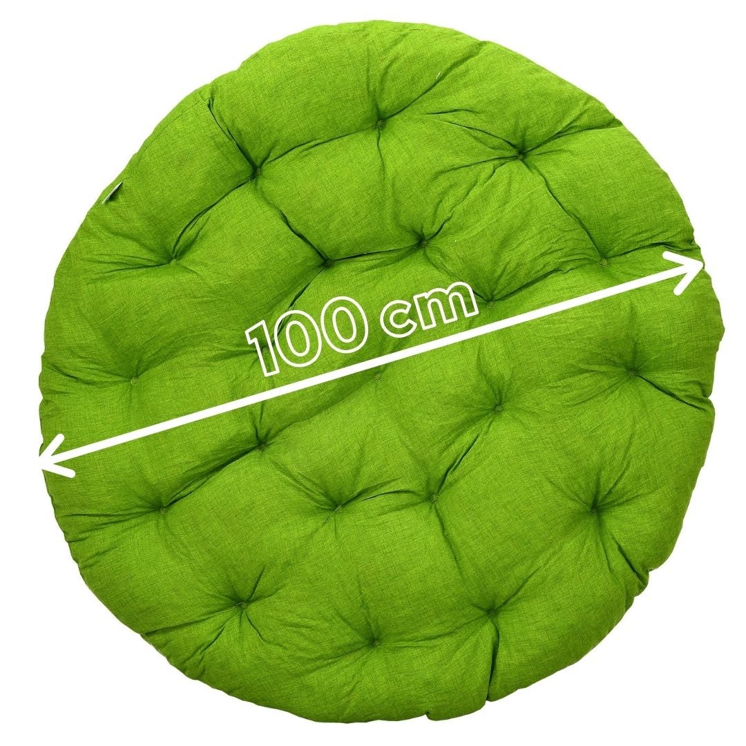 Poduszka na huśtawkę bocianie gniazdo AMPO limonka 100 cm 1 szt. - 2
