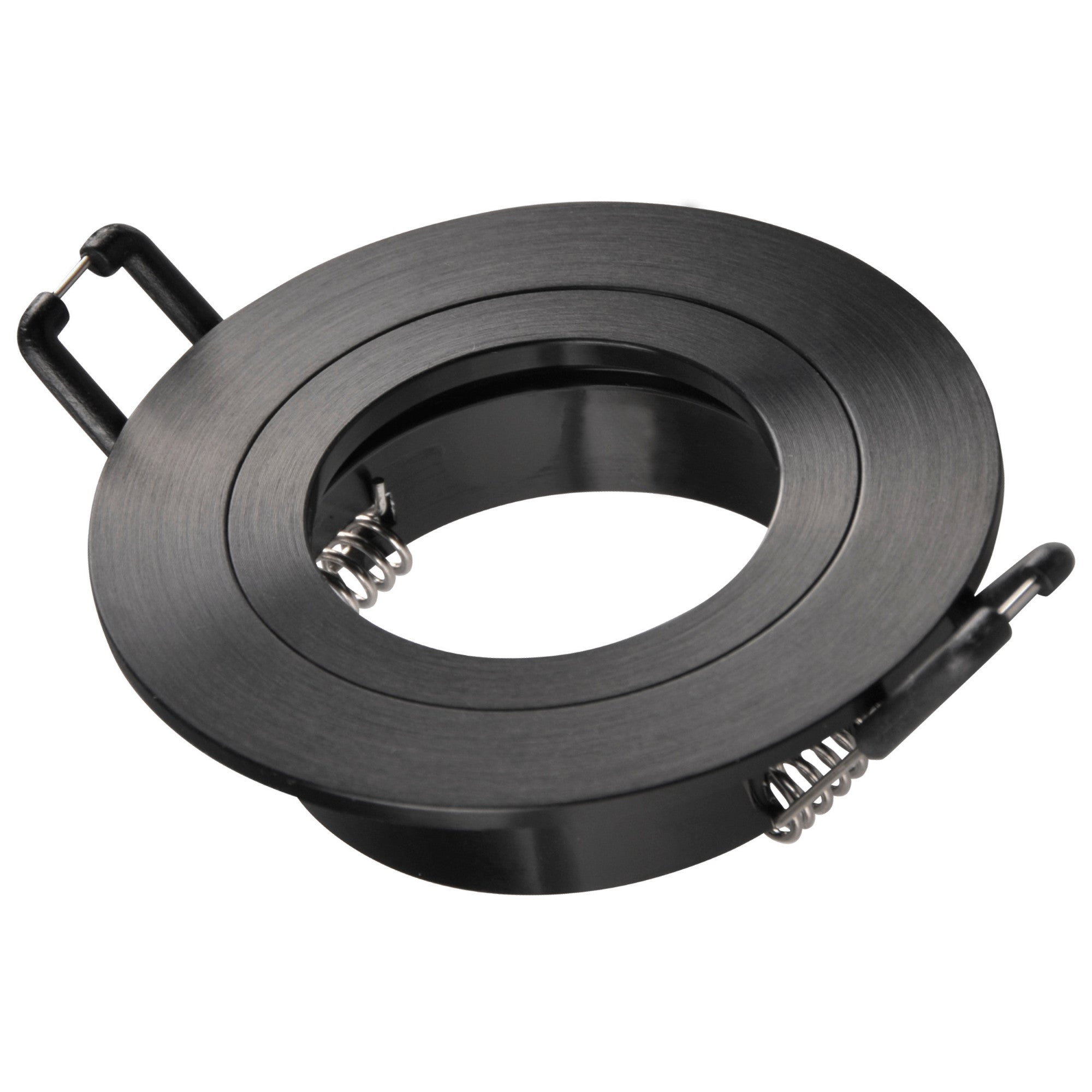 Oprawa sufitowa wpuszczana podtynkowa Febe czarna satyna 1xGU10x8W okrągła IP20 wym: 2,5 x 8 x 8 cm aluminium Polux - 3