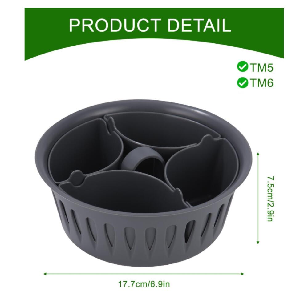 Cuociuova 2-in-1 Per TM5 E TM6 – Stampo Per Uova In Camicia E Portauovo Per 4 Uova, Accessorio Da Cottura A Vapore