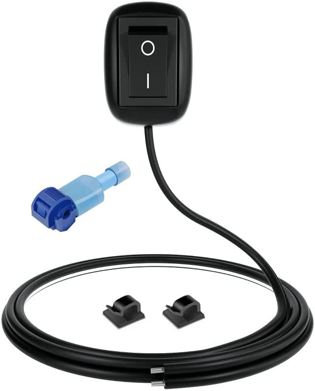 Przełącznik przyciskowy 12V-230V/10A SPST w kształcie kropli wody do świateł przeciwmgielnych (z 1m przewodem)