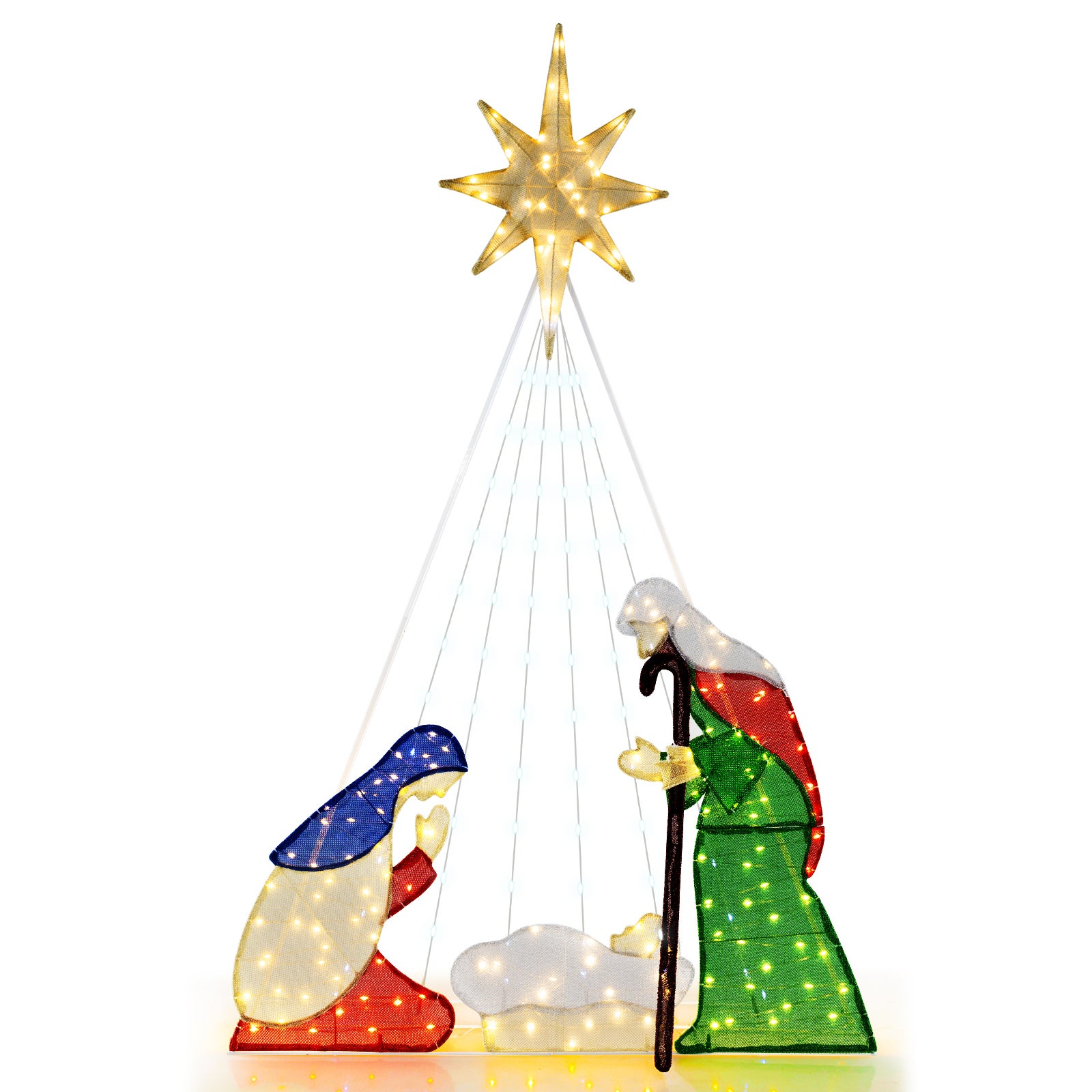 Lot De 6 Serre-têtes Et Colliers Lumineux LED – 3 Bandeaux + 3 Colliers, 6 Modes Clignotants – Pour Noël Et Fêtes