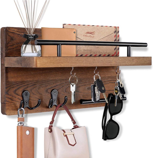 Porte-manteau Mural SAILINGSTORY - Thème Nautique - Bois - 1 Crochet - Charge Max 40 Lbs - NEUF