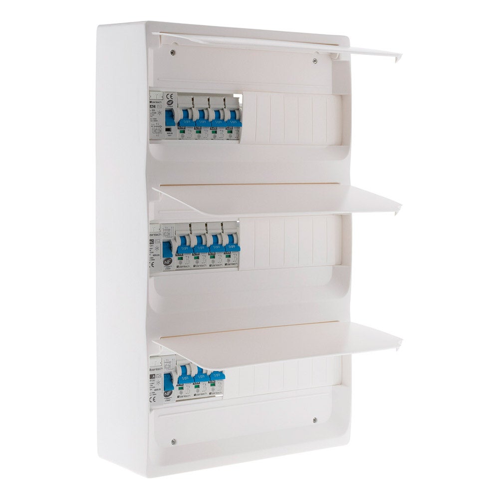 Coffret électrique équipé 39 modules - 11 disjoncteurs - Zenitech ...
