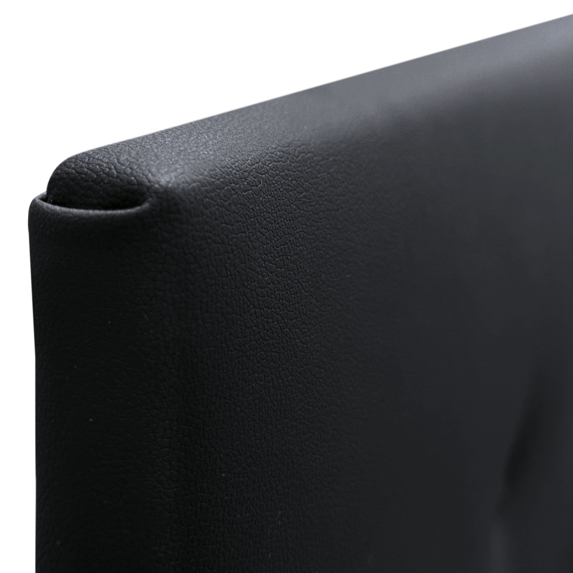 DHOME Cabecero de Polipiel Liso cabeceros Cabezal tapizado Cama (Polipiel Negro, 135cm (Camas 120/135/140)) - 5