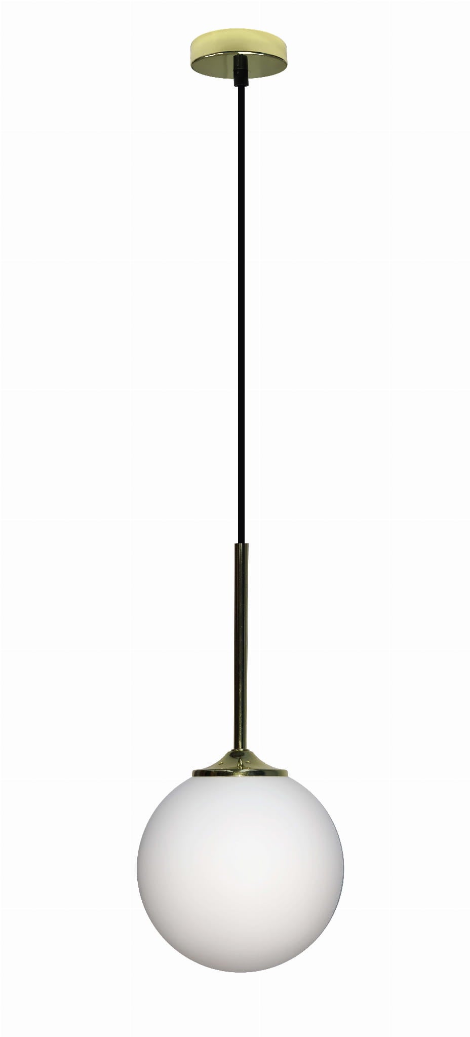 Lampa sufitowa wisząca Glasgow złoto-biała 1xE27x40W wym: 90 x 15 x 15 cm szkło Candellux