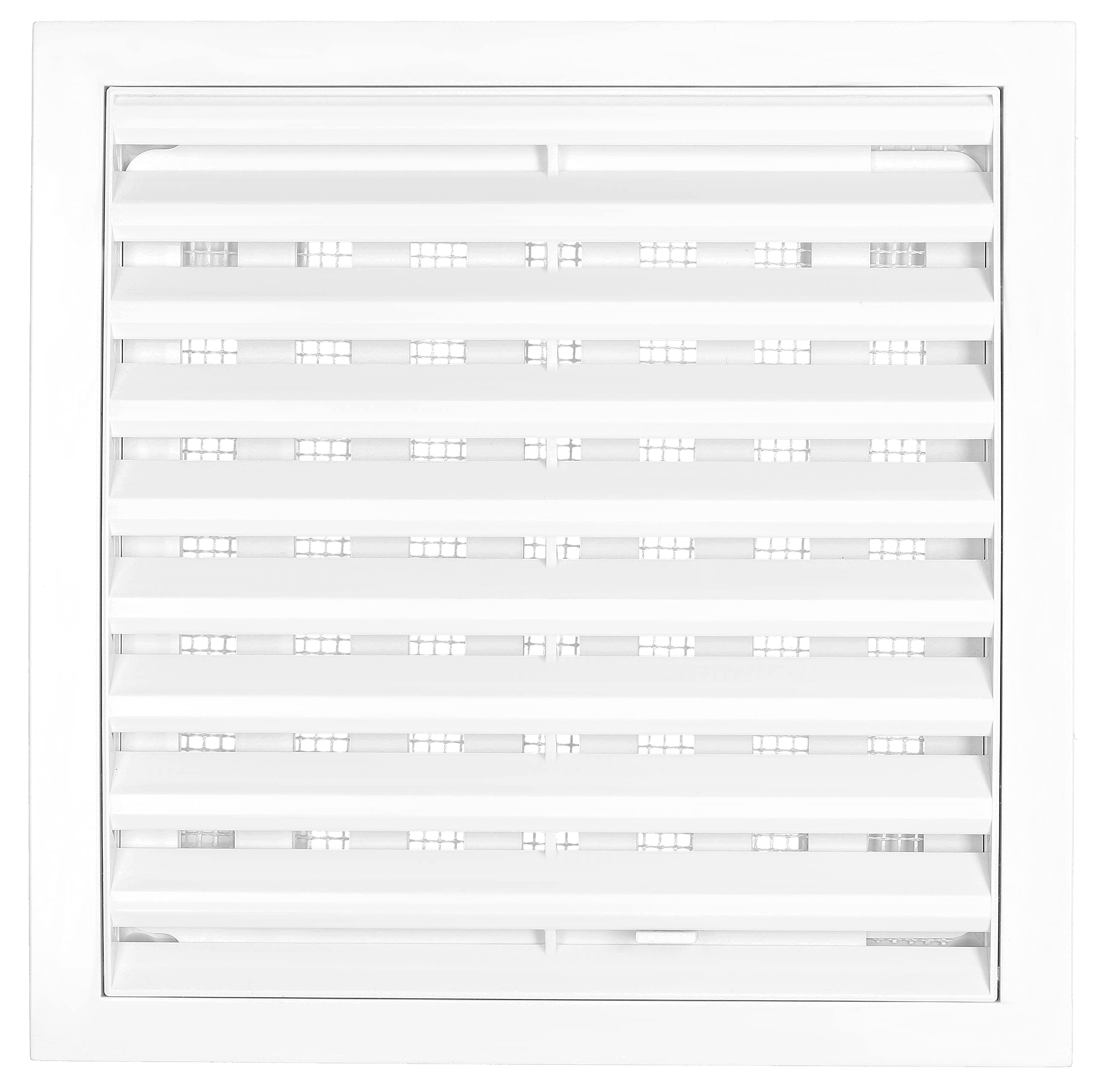 Kratka wentylacyjna 150x150mm zamykana z siatką biała osłona plastikowa pcv - KOTARBAU - 3