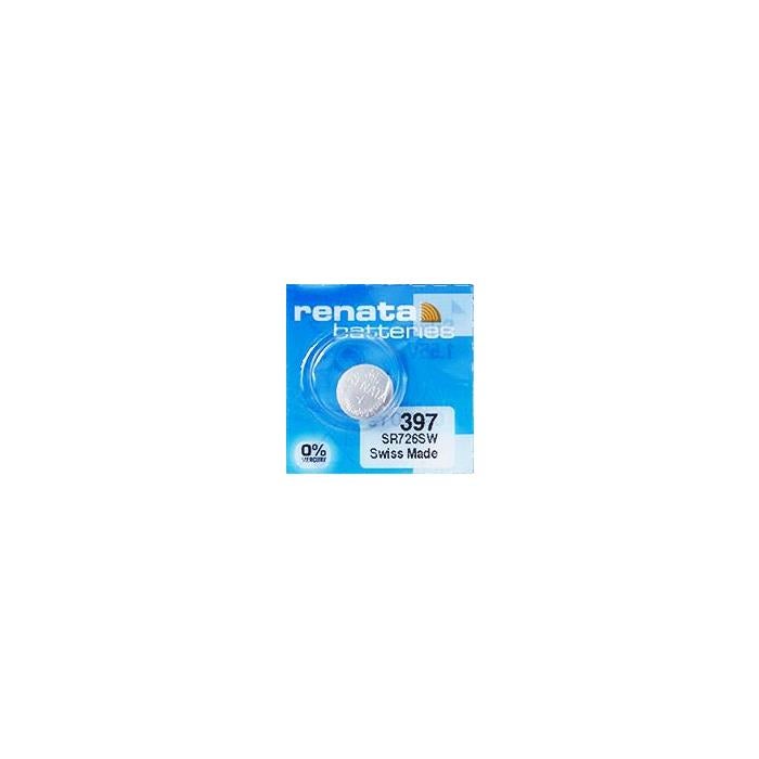 Pile Renata 397 (SR726SW) 1,55V - Pile Montre D'origine - Remplacement Pile Bracelet Connecté, Petit Appareil