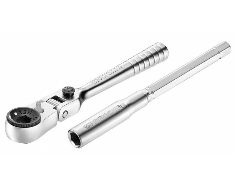 Facom Clé À Cliquet 1/4'' Ultra-Compact Tête Flexible 180° Pour Embouts 1/4'', R.180pb , Leroy Merlin