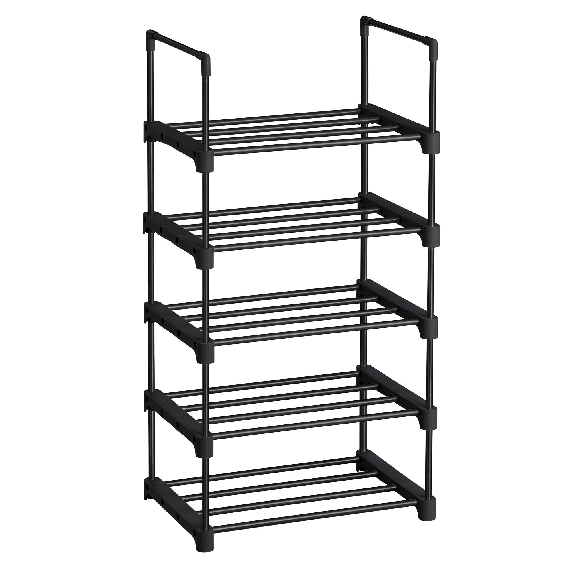 Étagère à Chaussures 5 Niveaux Rainberg - Rangement Pour 18-20 Paires - Facile à Assembler Sans Outils - Dimensions 73 X 19 X 75 Cm - 3