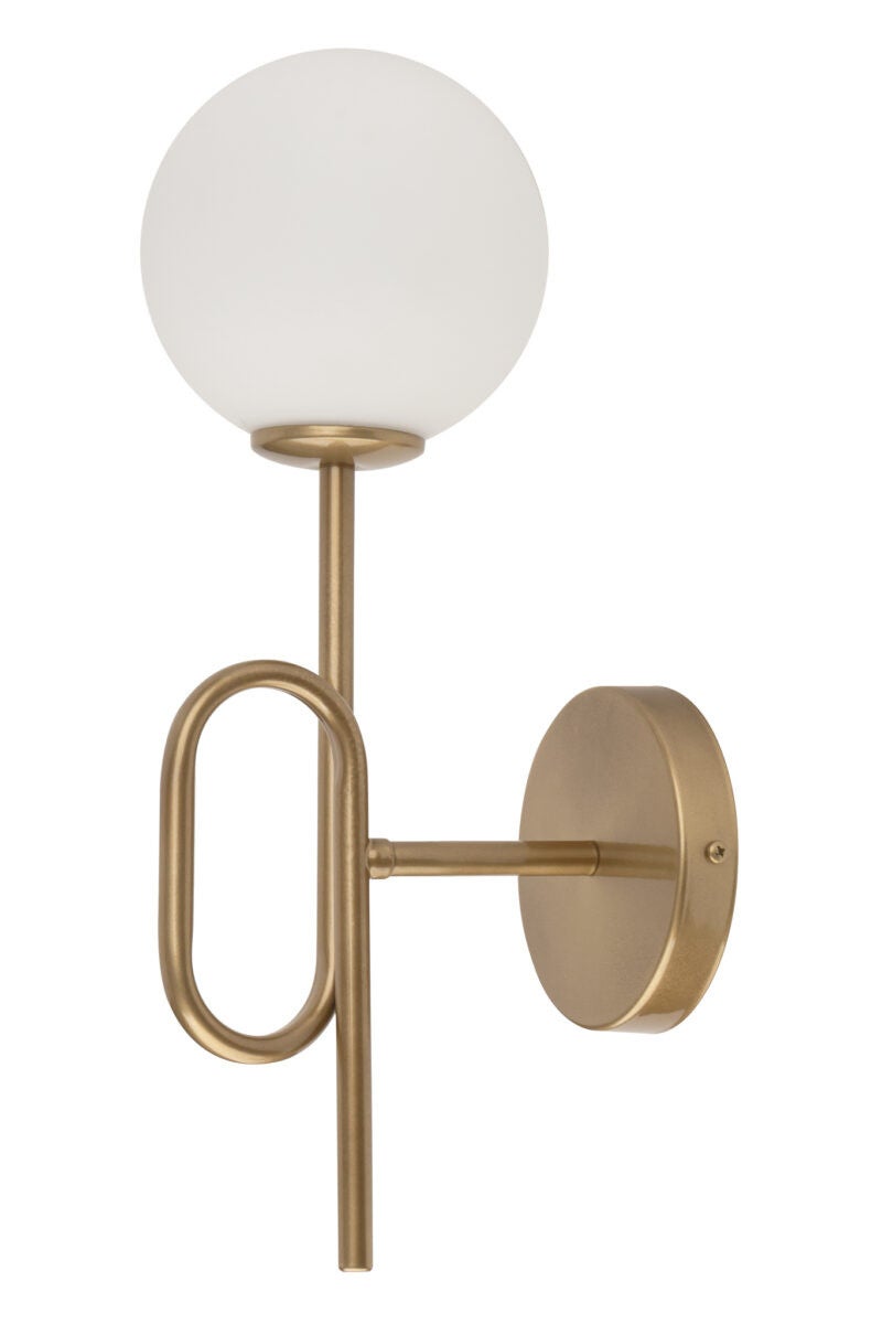 Kinkiet ścienny Tes złoto-biały 1xG9x12W styl nowoczesny wym: 42 x 23 x 16 cm metal IP20 SIGMA