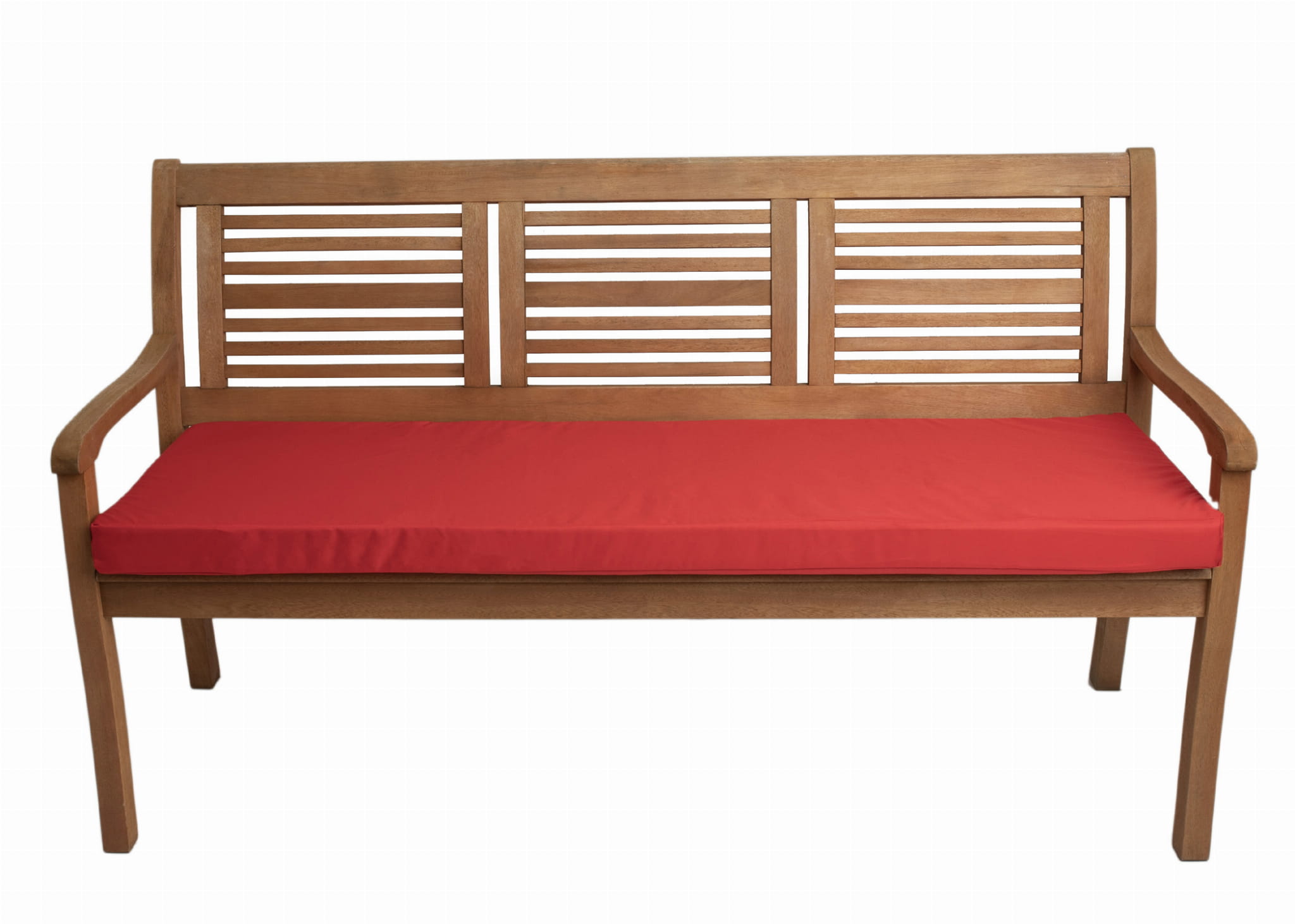 Cojín para banco de jardín 140x60x7cm asiento, cojín para columpio de jardín, cojín de asiento plano, cojín exterior de jardín rojo