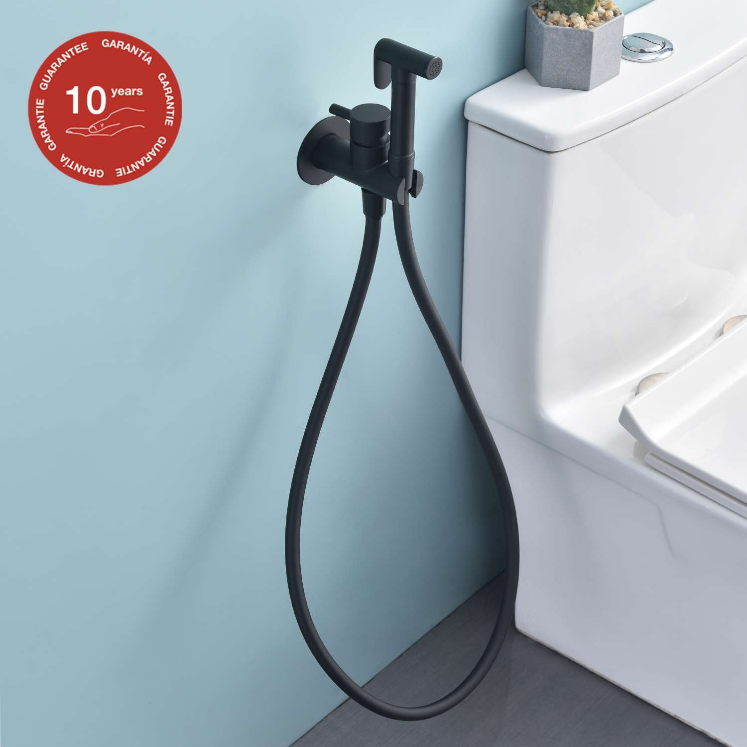 Set de ducha higiénica SKY BATH negro mate PVD Inox S304 serie HARMONY ...