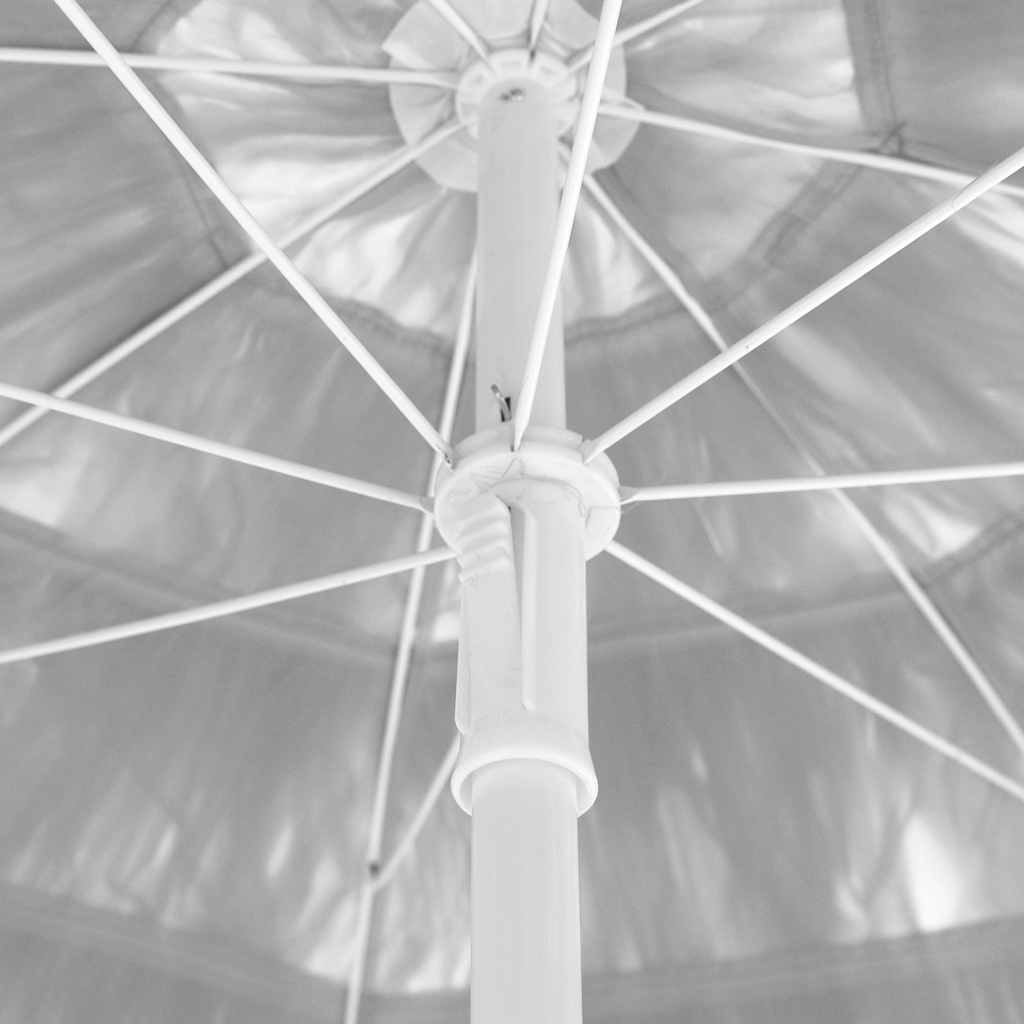Maison Exclusive - Parasol de plage Hawaii blanc 240 cm - 6