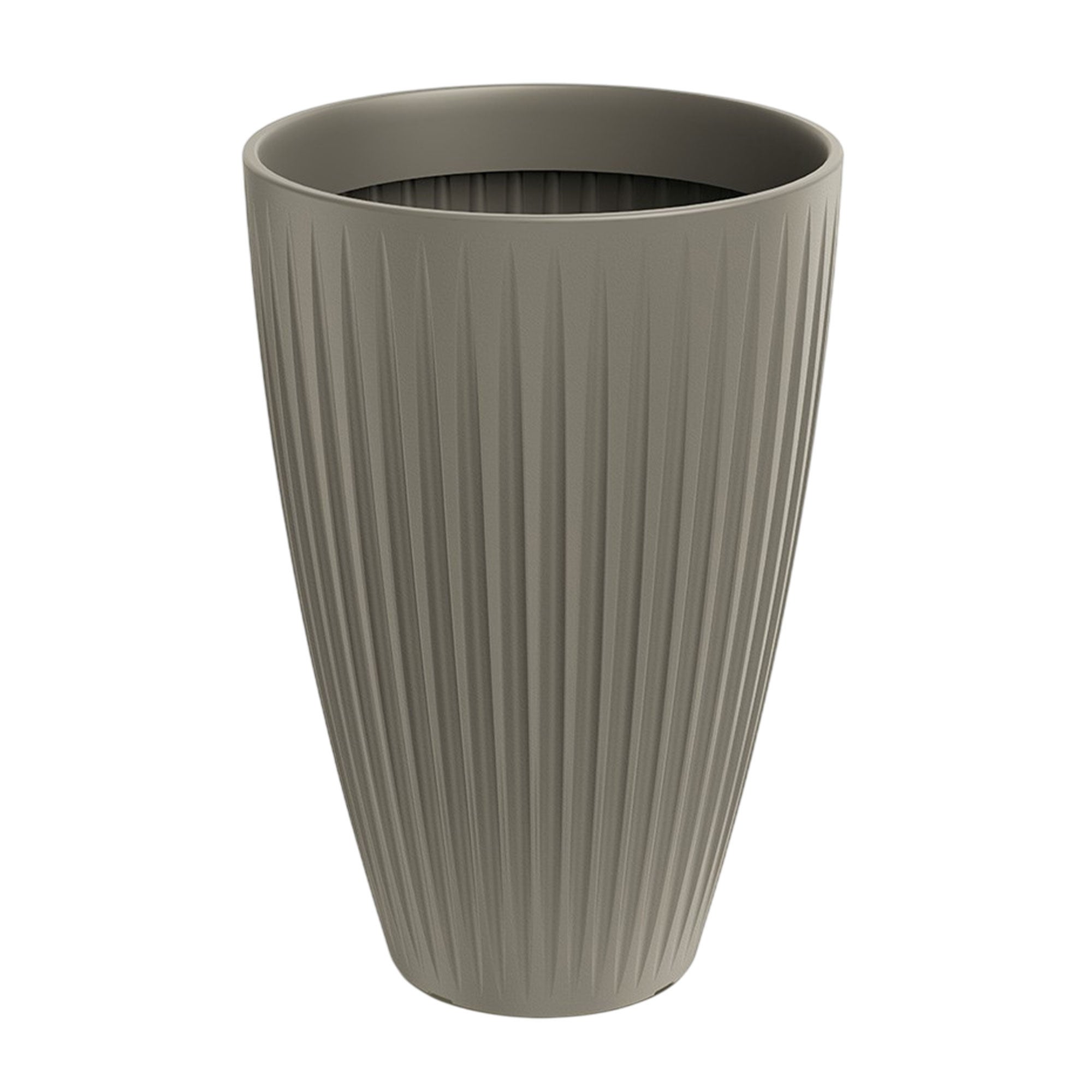 Lamela Vaso Da Fiori Magnolia – Altezza 18,5 Cm, Diametro 22 Cm – Colore Antracite, Design Moderno