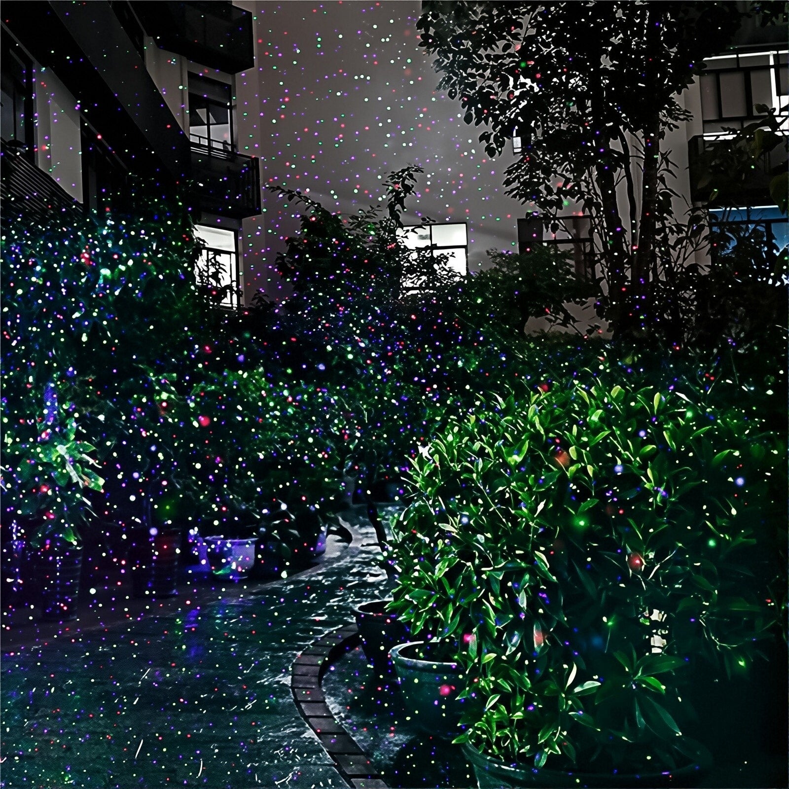 Projecteurs de Noël, éclairages extérieurs imperméables pour pelouse, lumières laser étoilées, décorations de fête de Noël, Nouvel An éclairage jardin - 8