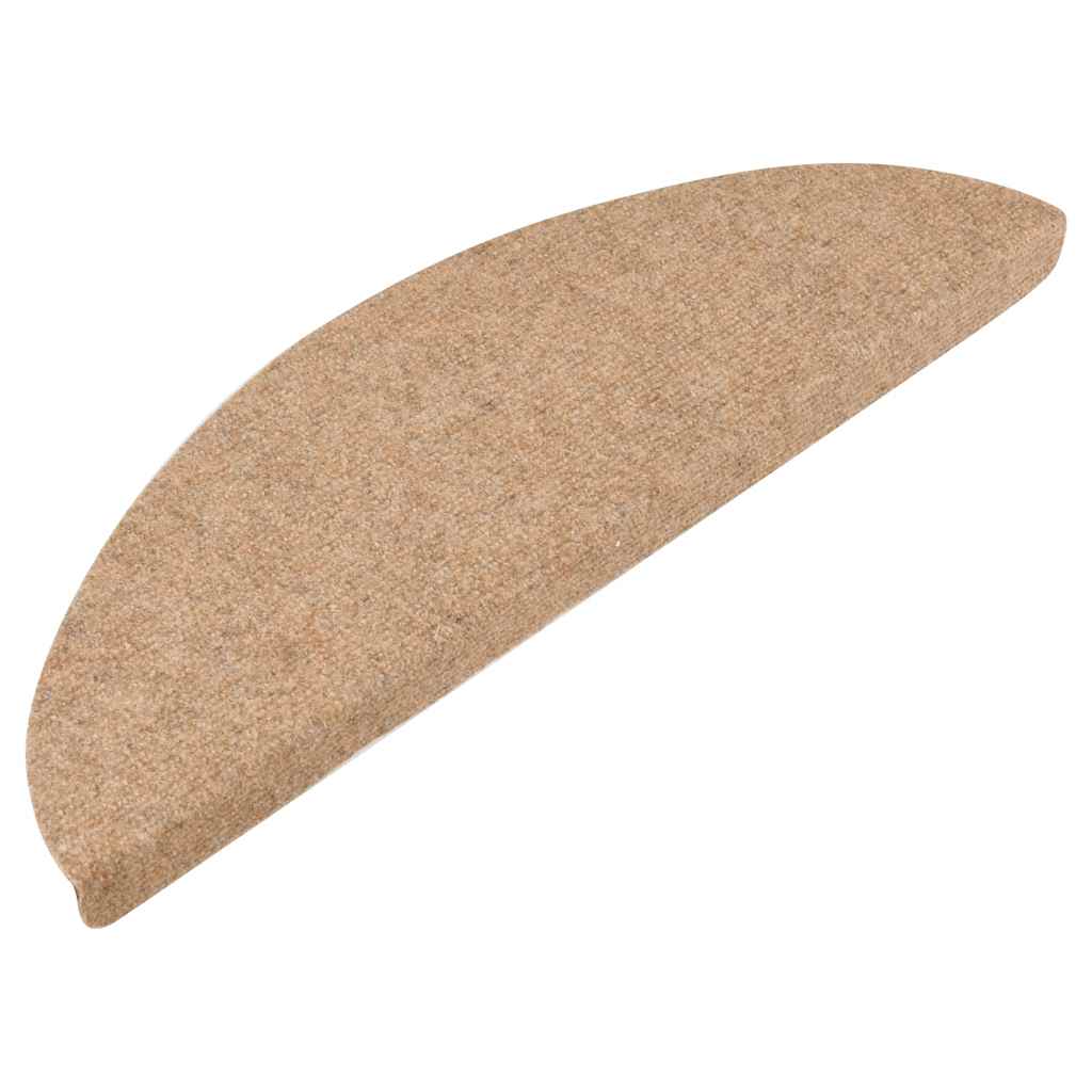 Tapis d'escalier auto-adhésifs 30 pcs beige 56x17x3 cm - 2