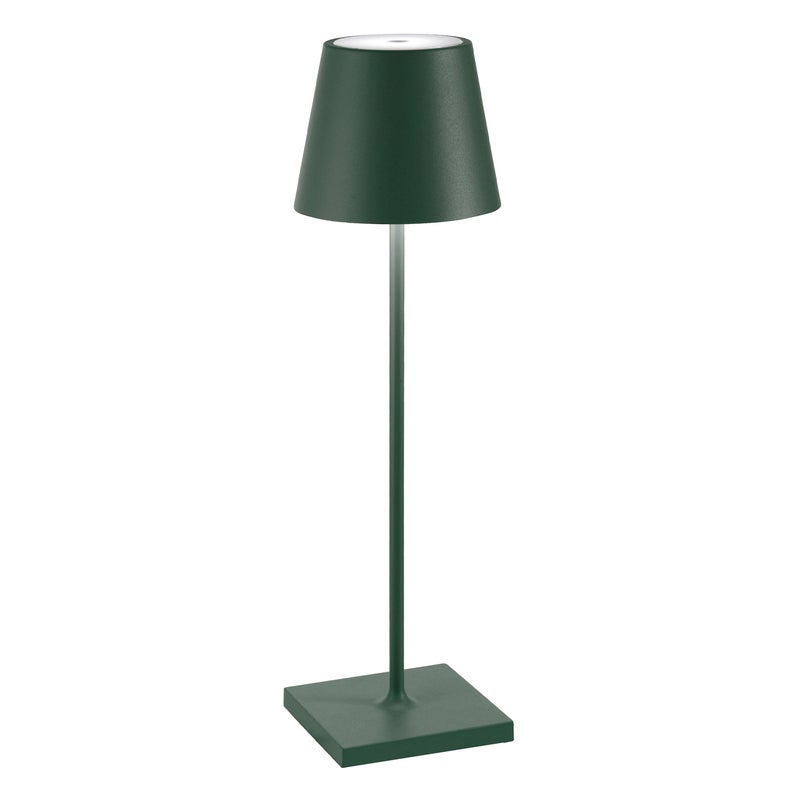 Zdjęcia - Lampa stołowa Zafferano LED Poldina Pro w kolorze ciemnozielonym, z możliwością ładowania i ściemniania, z czasem pracy na b