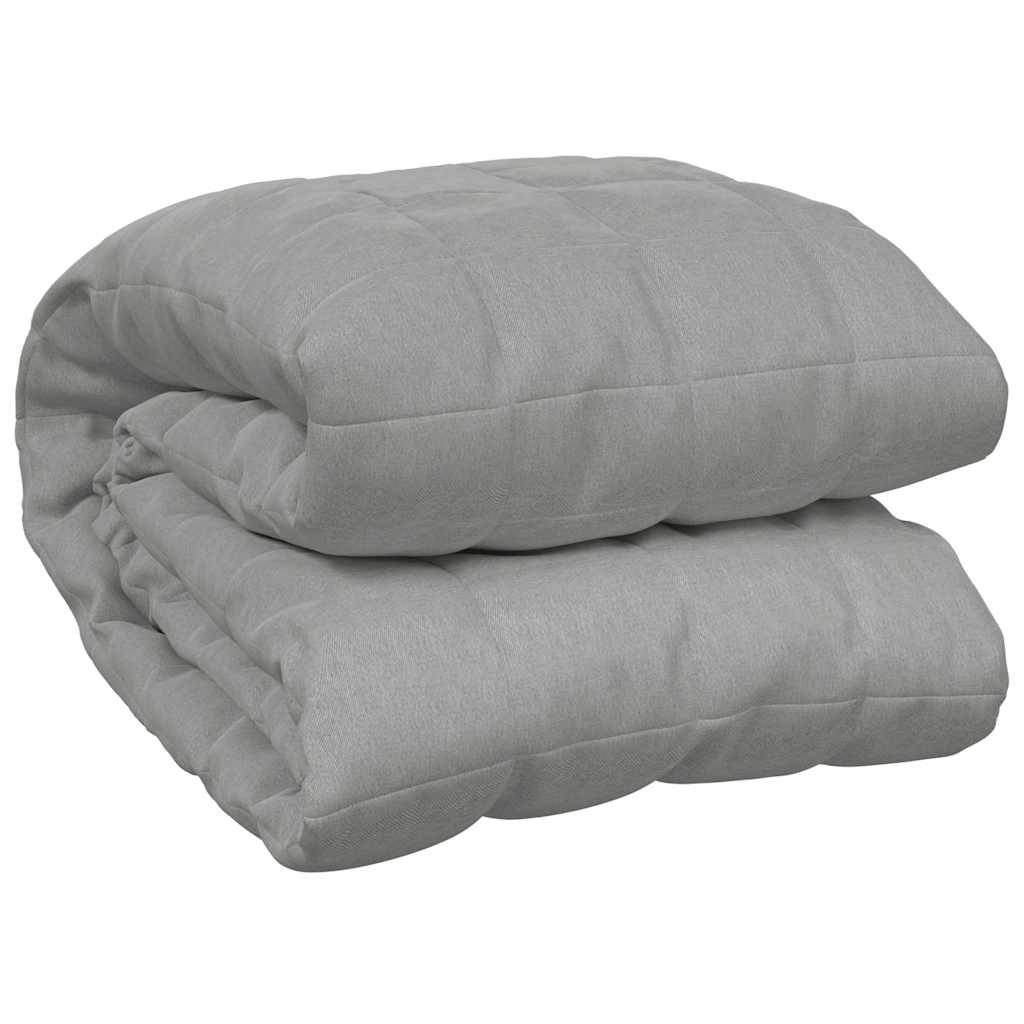 Couverture lestée Gris 200x200 cm 9 kg Tissu vidaXL - 2