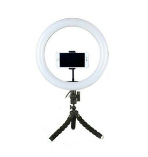 Anillo de luz LED aro para fotografía 20cm tripode Leroy Merlin
