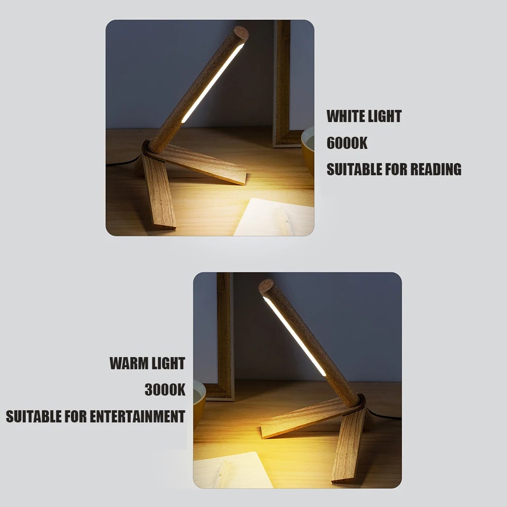 Lampe de chevet LED à assemblage Simple, lumière décorative de bureau en , lampes de bureau de lecture durables à intensité variable - 3