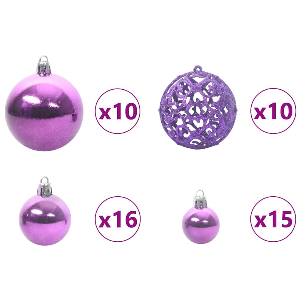 vidaXL Sapin de Noël avec 300 LED avec support Vert 180 cm PE - 8