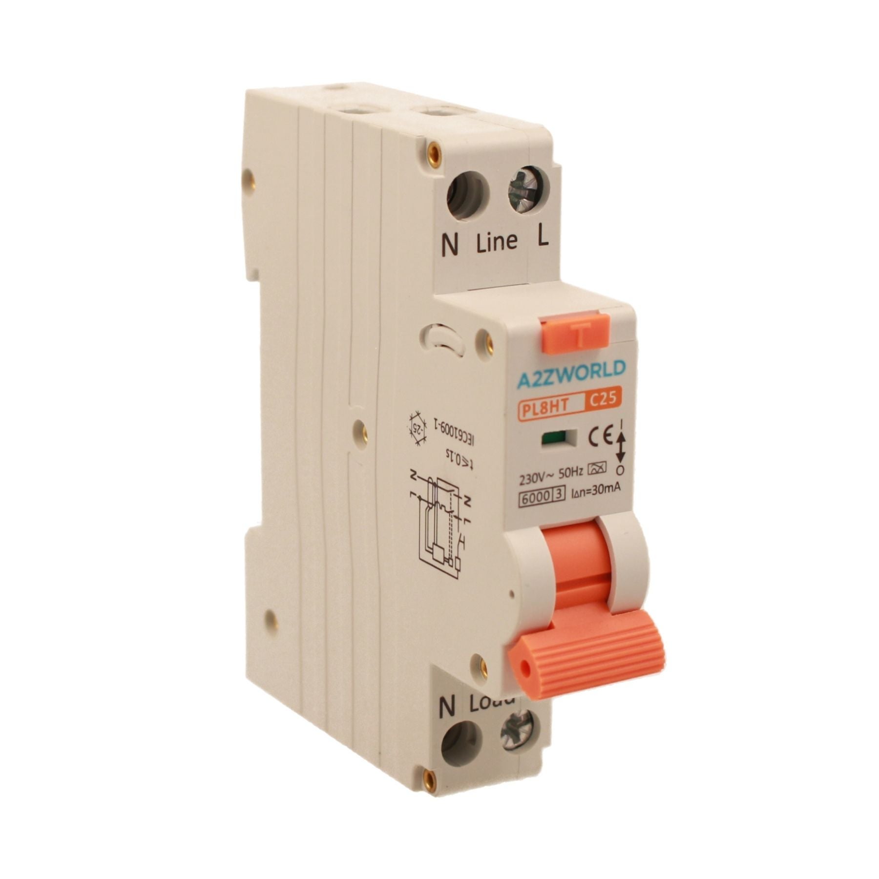 A2ZWORLD RCBO Interruttore Magnetotermico Differenziale Tipo A Curva C ...