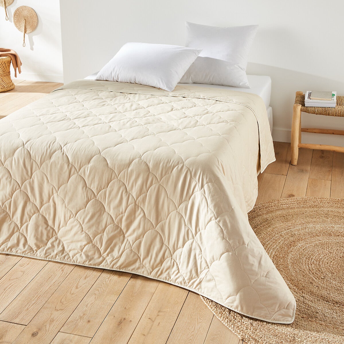 Couette t Lin Et Soie Blanc Naturel 260 X 240 Cm Leroy Merlin
