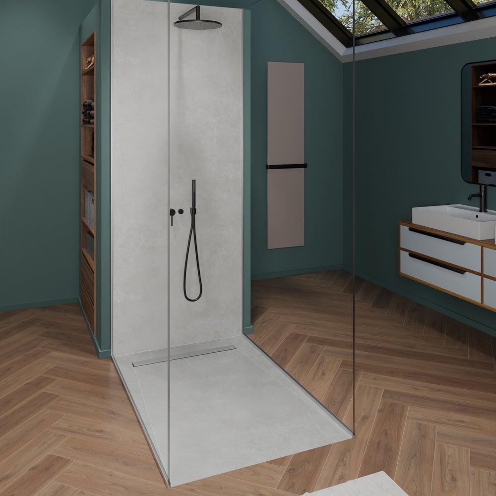 Receveur de douche à carreler caniveau 120 x 90 cm - 7